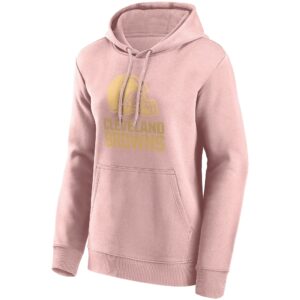 Cleveland Browns Fashion Colour Logo Hoodie - Womens
