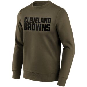 Cleveland Browns Fashion Preferred Logo Crew Sweatshirt - Mens