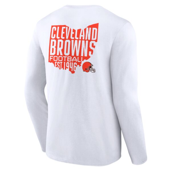 Cleveland Browns Hometown Hot Shot Graphic Long Sleeve T-Shirt - Mens - Image 3