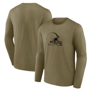 Cleveland Browns Mono Logo Graphic Long Sleeve T-Shirt - Mens