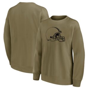 Cleveland Browns Mono Logo Graphic Oversized Crew Sweatshirt - Womens