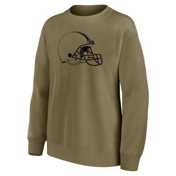 Cleveland Browns Mono Logo Graphic Oversized Crew Sweatshirt - Womens - Image 2