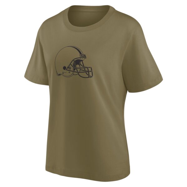 Cleveland Browns Mono Logo Graphic Oversized T-Shirt - Womens - Image 2