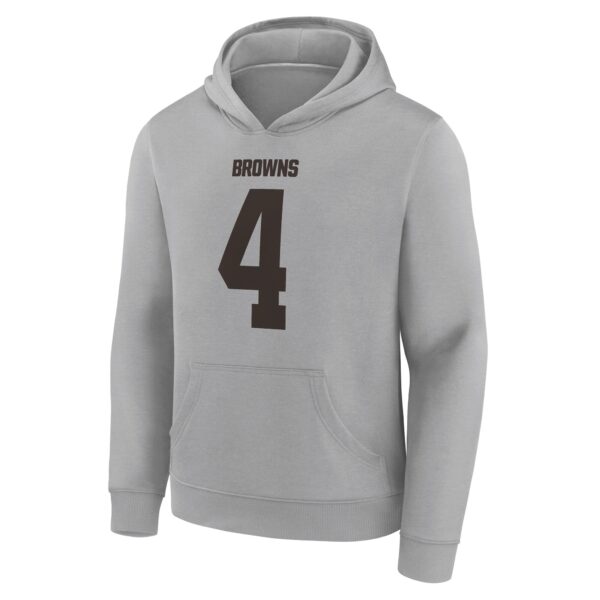 Cleveland Browns Name & Number Graphic Hoodie - Deshaun Watson 4 - Youth - Image 2