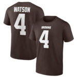 Cleveland Browns Name & Number Graphic T-Shirt - Deshaun Watson 4 - Mens