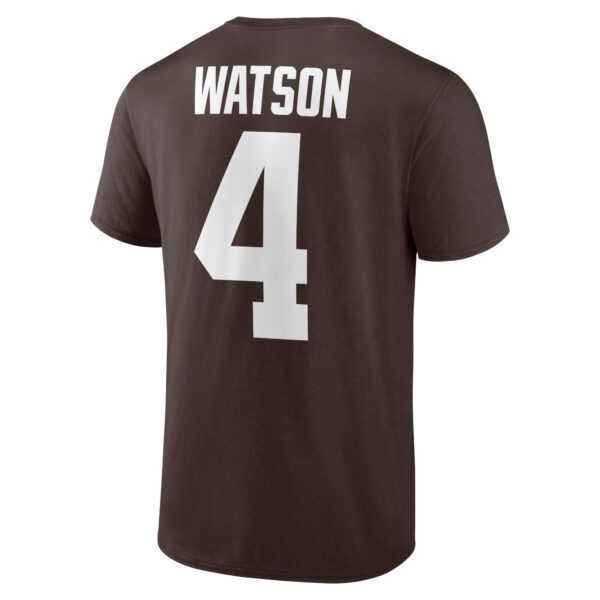 Cleveland Browns Name & Number Graphic T-Shirt - Deshaun Watson 4 - Mens - Image 3