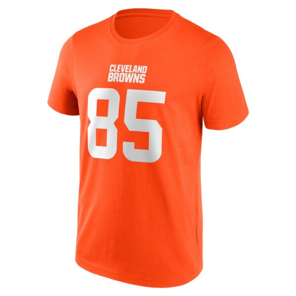 Cleveland Browns Name and Number T-Shirt - David Njoku 85 - Mens - Image 2