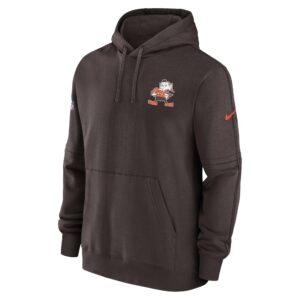 Cleveland Browns Nike Sideline Club Fleece Pullover Hoodie - Mens