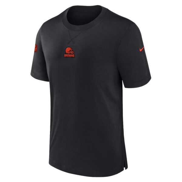 Cleveland Browns Nike Sideline Dri-FIT Player Short Sleeve  Top - Mens - Image 2