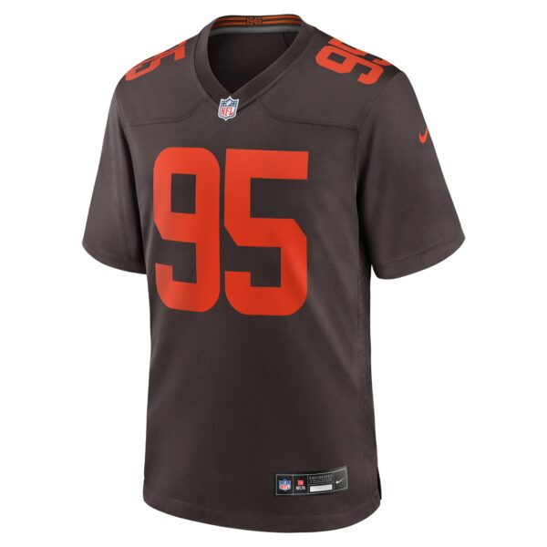 Cleveland Browns Nike Game Alternate Jersey - Brown - Myles Garrett - Mens - Image 2