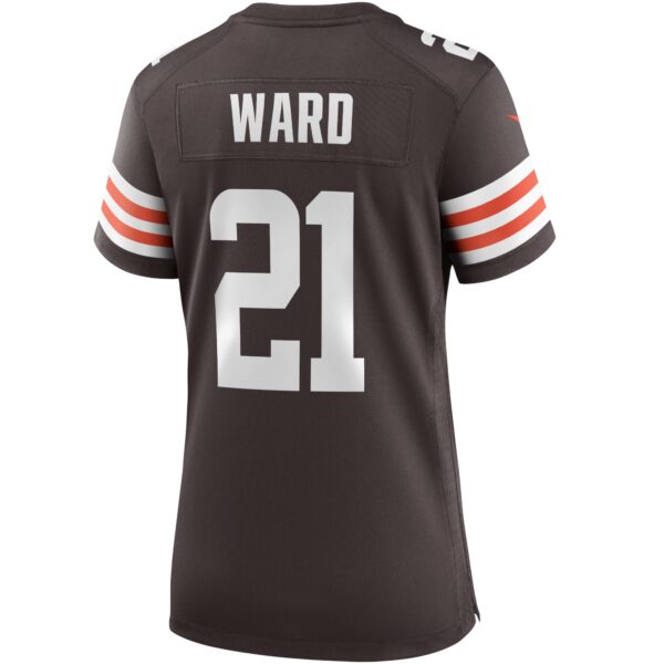 Cleveland Browns Nike Game Home Jersey - Brown - Denzel Ward - Womens - Image 2