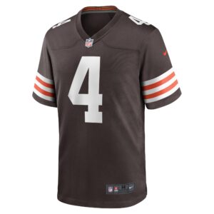 Cleveland Browns Nike Game Home Jersey - Brown - Deshaun Watson - Mens