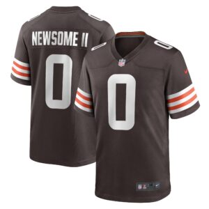 Cleveland Browns Nike Game Home Jersey - Brown - Greg Newsome II - Mens