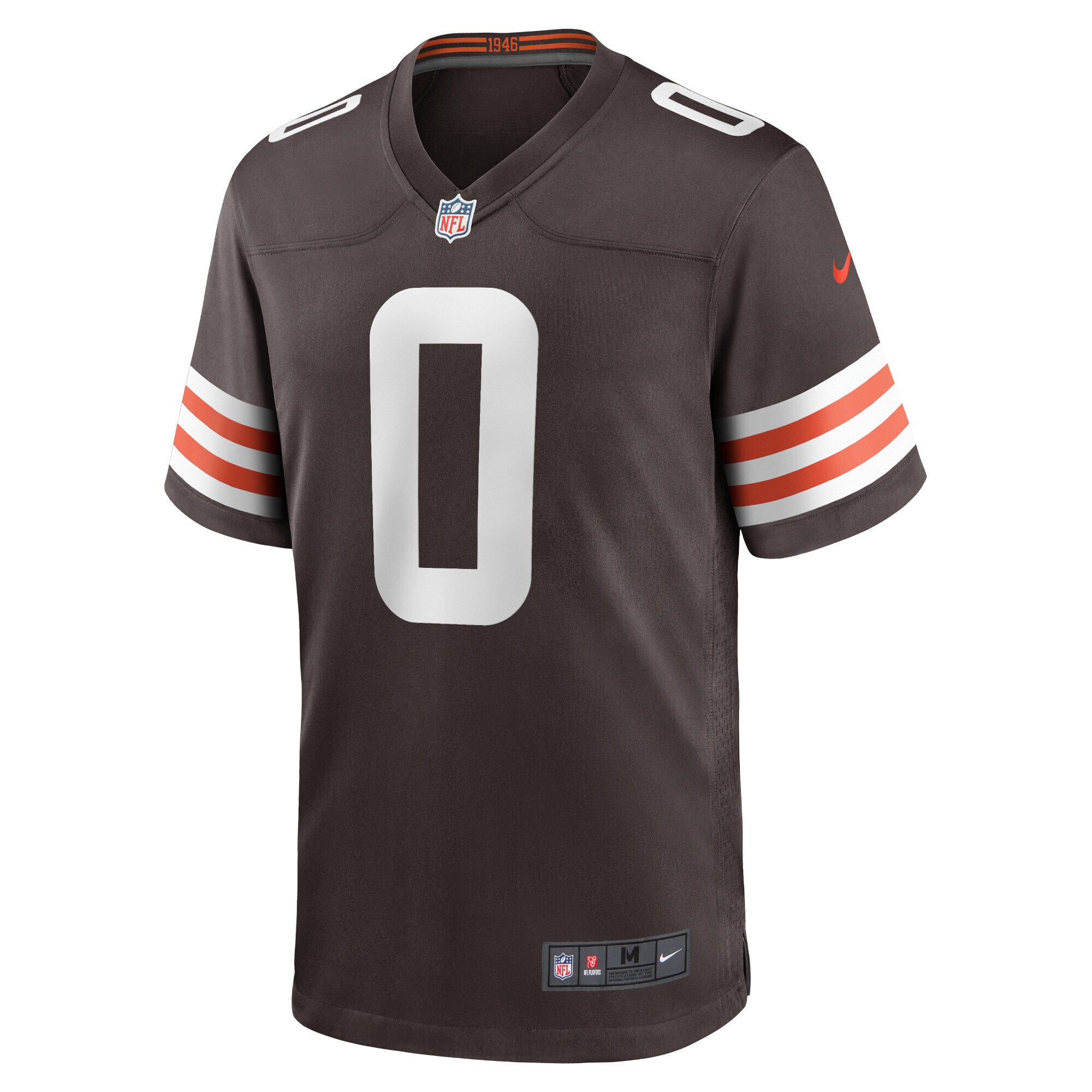 Cleveland Browns Nike Game Home Jersey - Brown - Greg Newsome II - Mens - Image 2