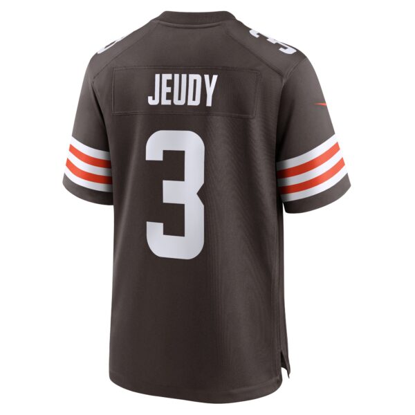 Cleveland Browns Nike Game Home Jersey - Brown - Jerry Jeudy - Mens - Image 3