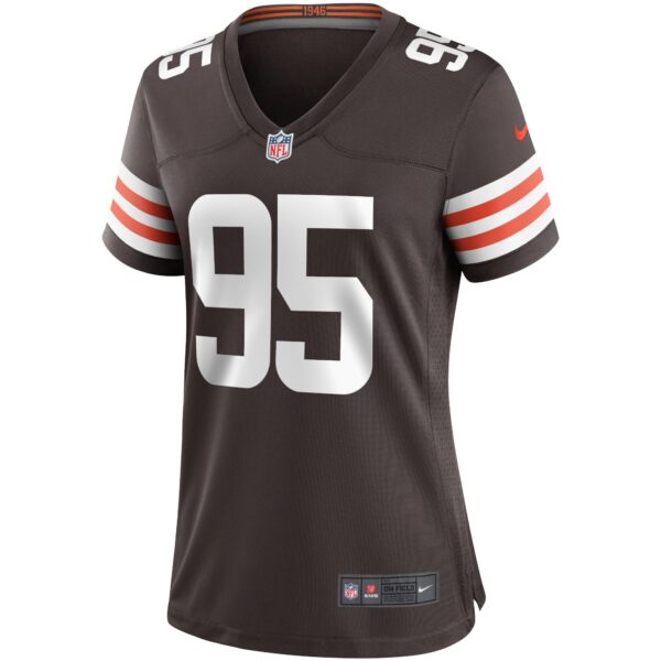 Cleveland Browns Nike Game Home Jersey - Brown - Myles Garrett - Womens