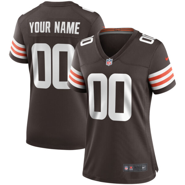 Cleveland Browns Nike Game Home Jersey - Custom - Youth - Image 2