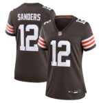 Cleveland Browns Nike Game Home Jersey NFL 2025 Draft - Brown - Shedeur Sanders - Womens
