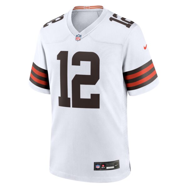 Cleveland Browns Nike Game Road Jersey NFL 2025 Draft - White - Shedeur Sanders - Mens - Image 2