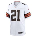 Cleveland Browns Nike Game Road Jersey - White - Denzel Ward - Youth