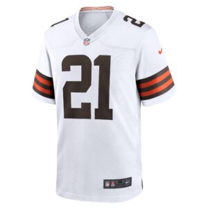 Cleveland Browns Nike Game Road Jersey - White - Denzel Ward - Youth