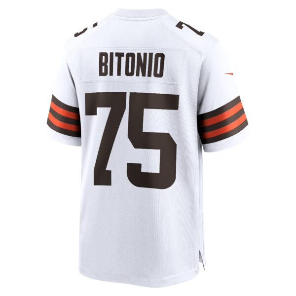 Cleveland Browns Nike Game Road Jersey - White - Joel Bitonio - Mens - Image 2