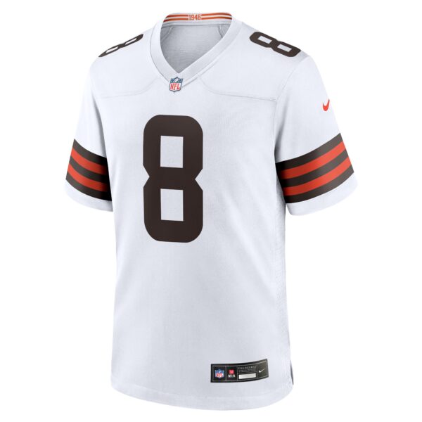Cleveland Browns Nike Game Road Jersey - White - Kenny Pickett - Mens - Image 2