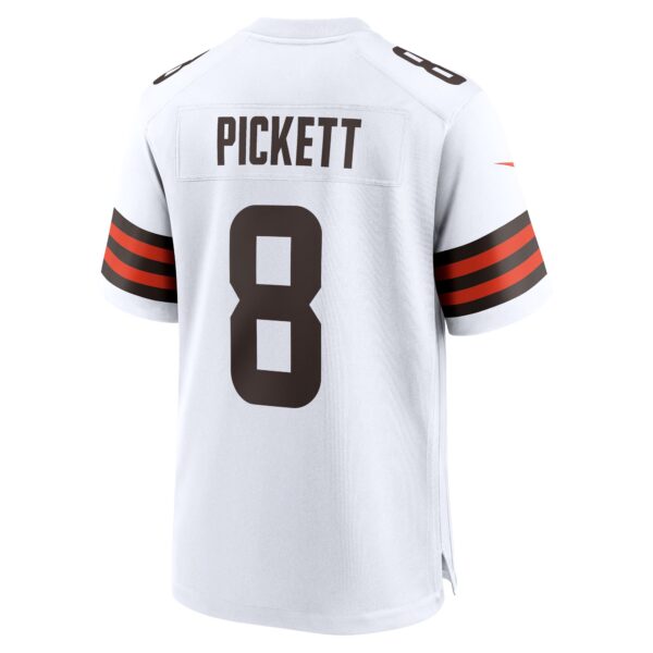 Cleveland Browns Nike Game Road Jersey - White - Kenny Pickett - Mens - Image 3