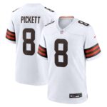 Cleveland Browns Nike Game Road Jersey - White - Kenny Pickett - Youth