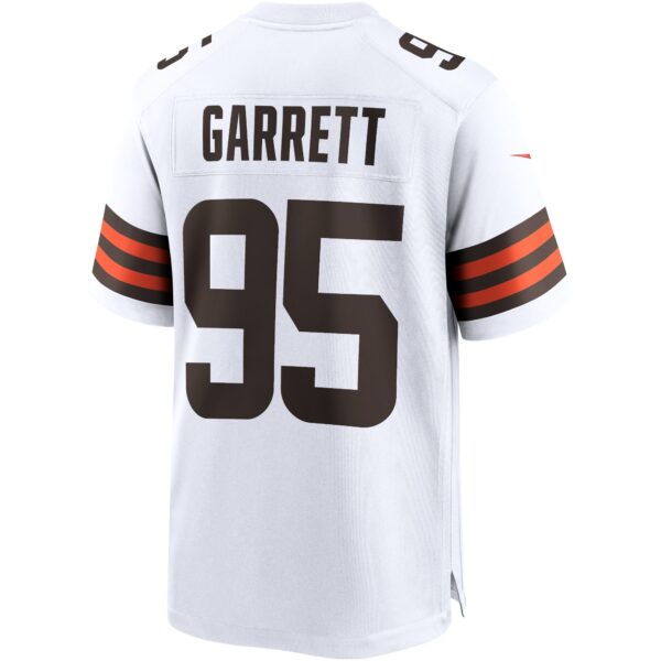 Cleveland Browns Nike Game Road Jersey - White - Myles Garrett - Mens - Image 2