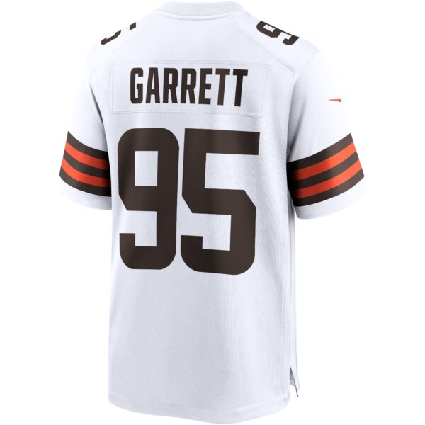 Cleveland Browns Nike Game Road Jersey - White - Myles Garrett - Youth - Image 2