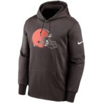 Cleveland Browns Nike Prime Logo Therma Pullover Hoodie - Mens