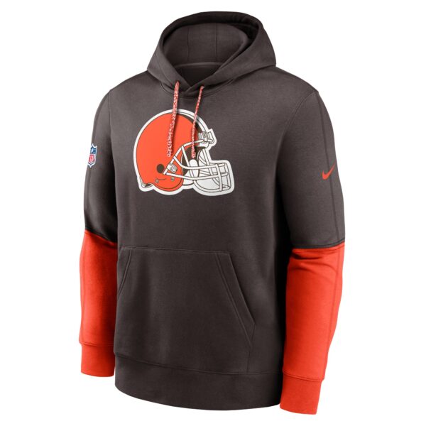 Cleveland Browns Nike Sideline Club Hoodie Team Issue - Mens - Image 2