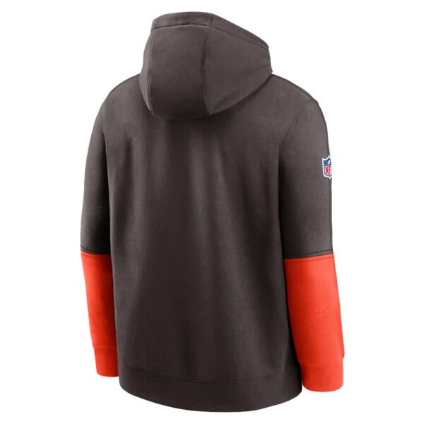 Cleveland Browns Nike Sideline Club Hoodie Team Issue - Mens - Image 3