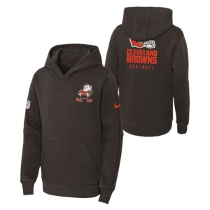 Cleveland Browns Nike Sideline Hoodie - Brown - Youth