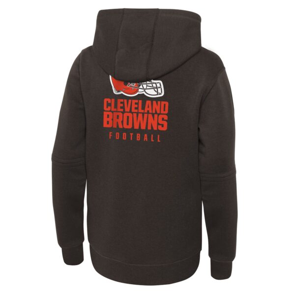 Cleveland Browns Nike Sideline Hoodie - Brown - Youth - Image 3
