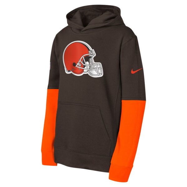 Cleveland Browns Nike Team Issue Pullover Hoodie - Youth - Image 2