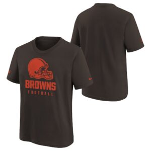 Cleveland Browns Nike Team Issue Sideline T Shirt - Brown - Youth