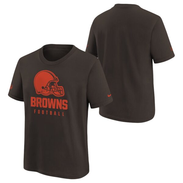 Cleveland Browns Nike Team Issue Sideline T Shirt - Brown - Youth