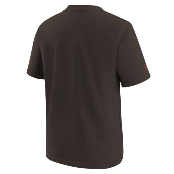 Cleveland Browns Nike Team Issue Sideline T Shirt - Brown - Youth - Image 3