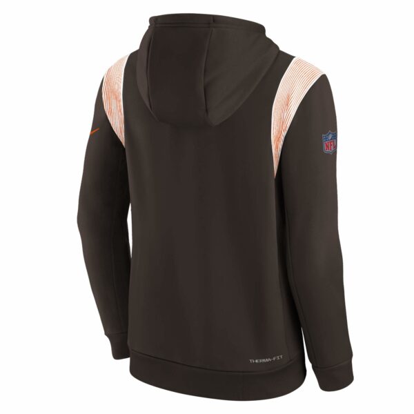 Cleveland Browns Nike Therma Sideline Hoodie - Youth - Image 2