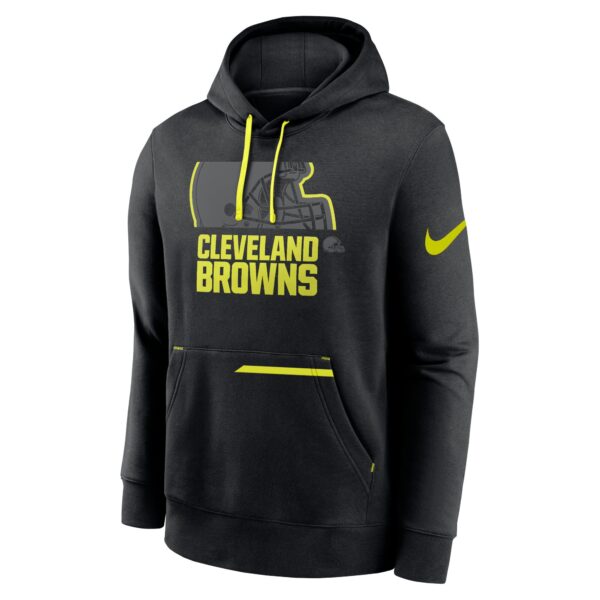 Cleveland Browns Nike VOLT Pullover Fleece Hoodie - Mens - Image 2