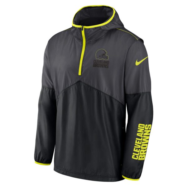 Cleveland Browns Nike VOLT Woven Half Zip Jacket - Mens - Image 2