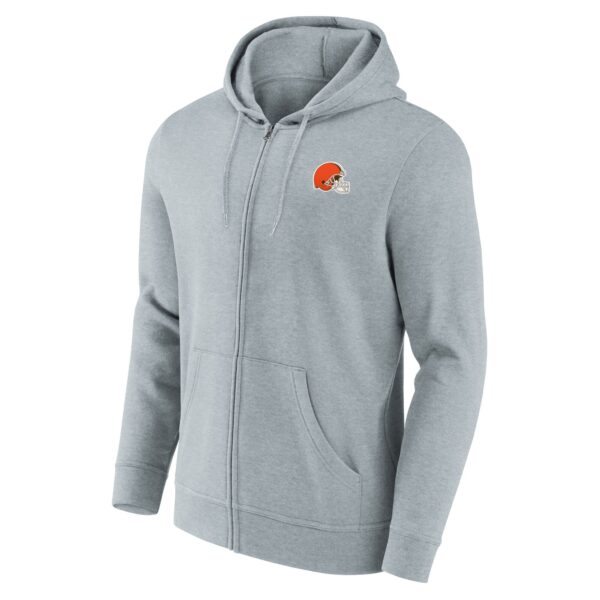 Cleveland Browns Primary Logo Full Zip Hoodie - Mens - Image 2