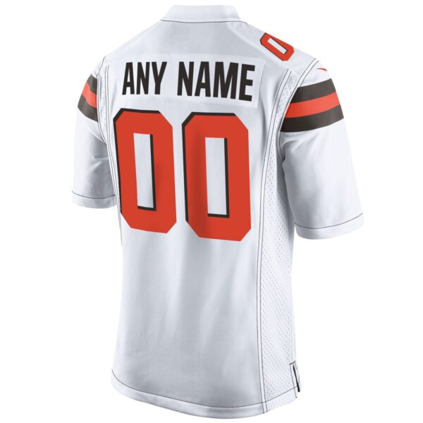 Cleveland Browns Road Game Jersey - Custom - Youth - Image 2