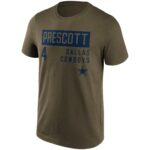 Dallas Cowboys Fashion Name & Number T-Shirt - Dak Prescott - Mens