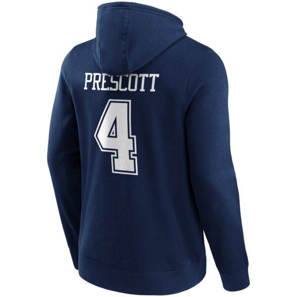 Dallas Cowboys Home Name & Number Hoodie - Dak Prescott - Mens - Big & Tall - Image 2