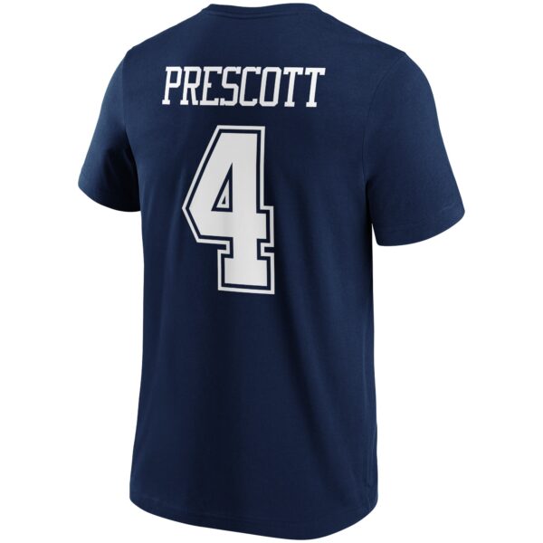 Dallas Cowboys Home Name & Number T-Shirt - Dak Prescott - Mens - Image 2