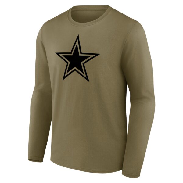 Dallas Cowboys Mono Logo Graphic Long Sleeve T-Shirt - Mens - Image 2