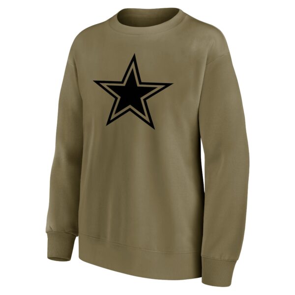 Dallas Cowboys Mono Logo Graphic Oversized Crew Sweatshirt - Womens - Image 2